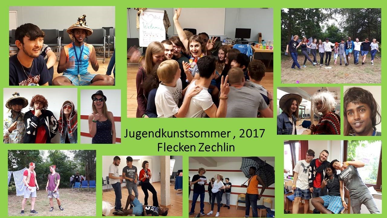 Collage Jugendkunstsommer  August 2017