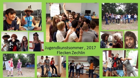Collage Jugendkunstsommer  August 2017