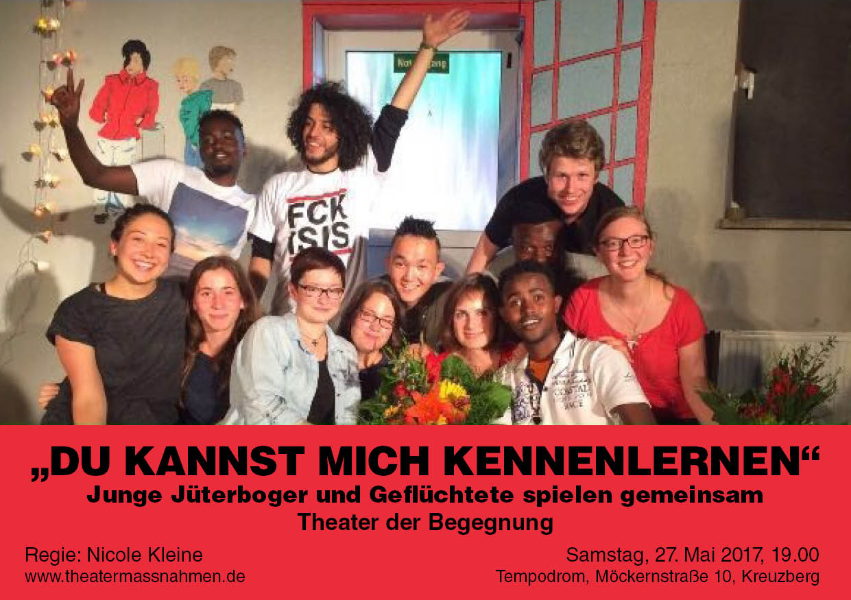 Flyer Theaterprojekt Aufführung Kirchentag